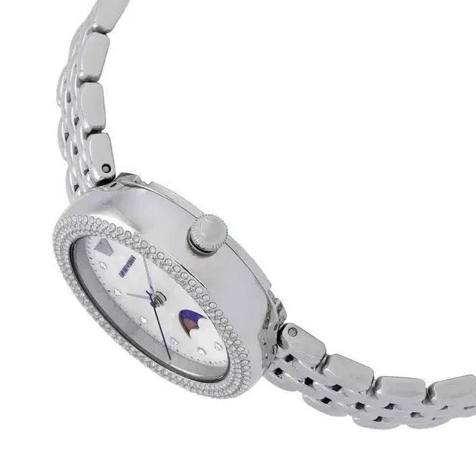 Emporio Armani Rosa Quartz Mother of Pearl Dial Silver Steel Strap Watch For Women - AR11461 - Image 6
